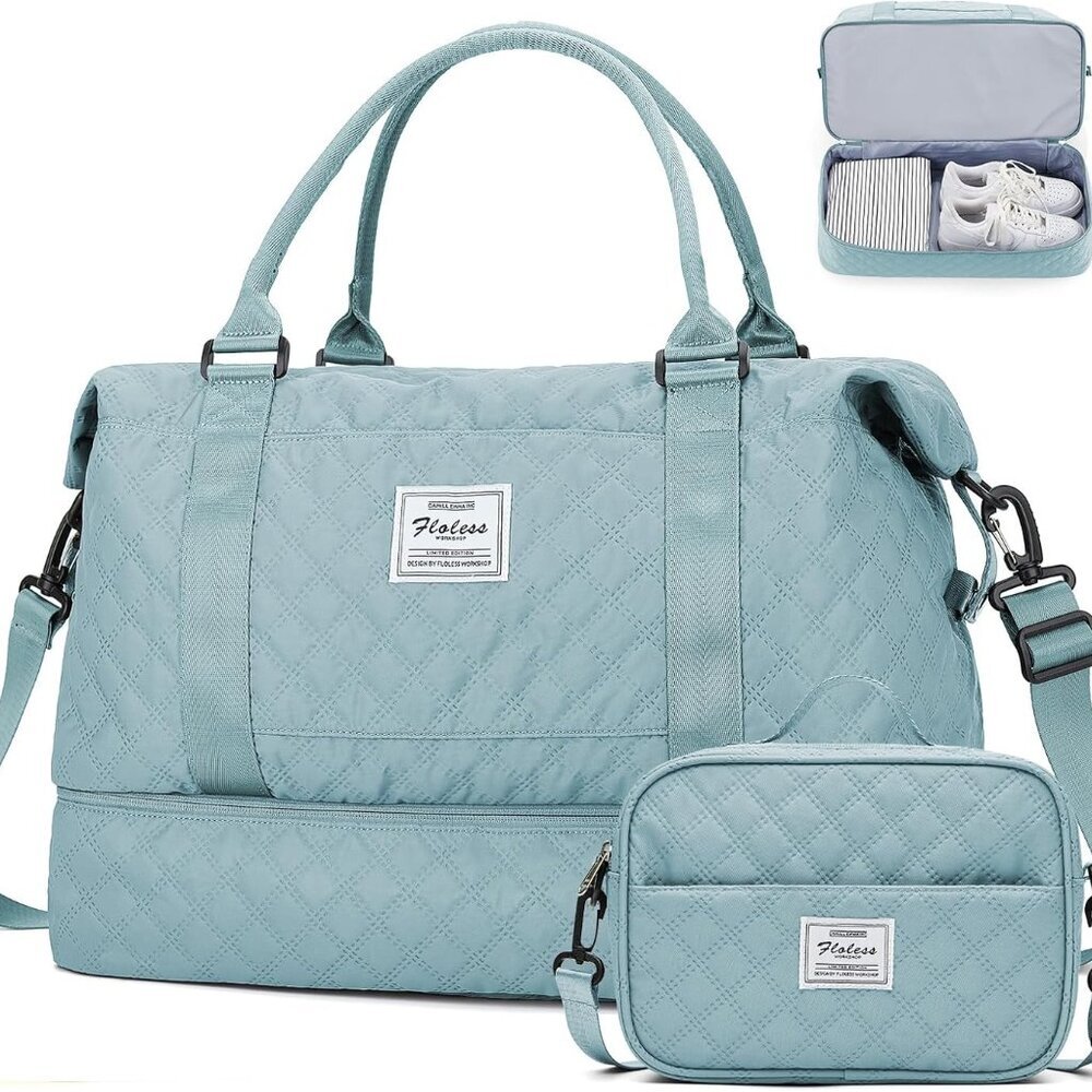 Weekender Bags for Women, Carry-On Personal Item Bag, Overnight Travel Duffel Ba